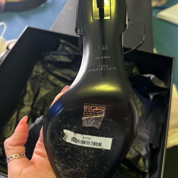 SAINT LAURENT OPYUM ANKLE STRAP SANDAL - Picture 6 of 9